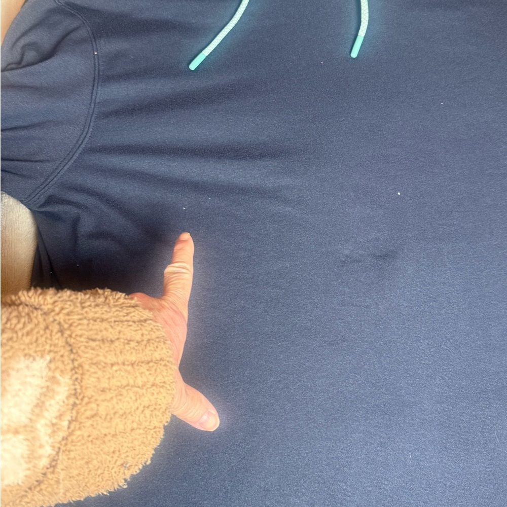 Rhoback Hesi Navy Performance Hoodie Teal Accents Medium - Picture 14 of 14